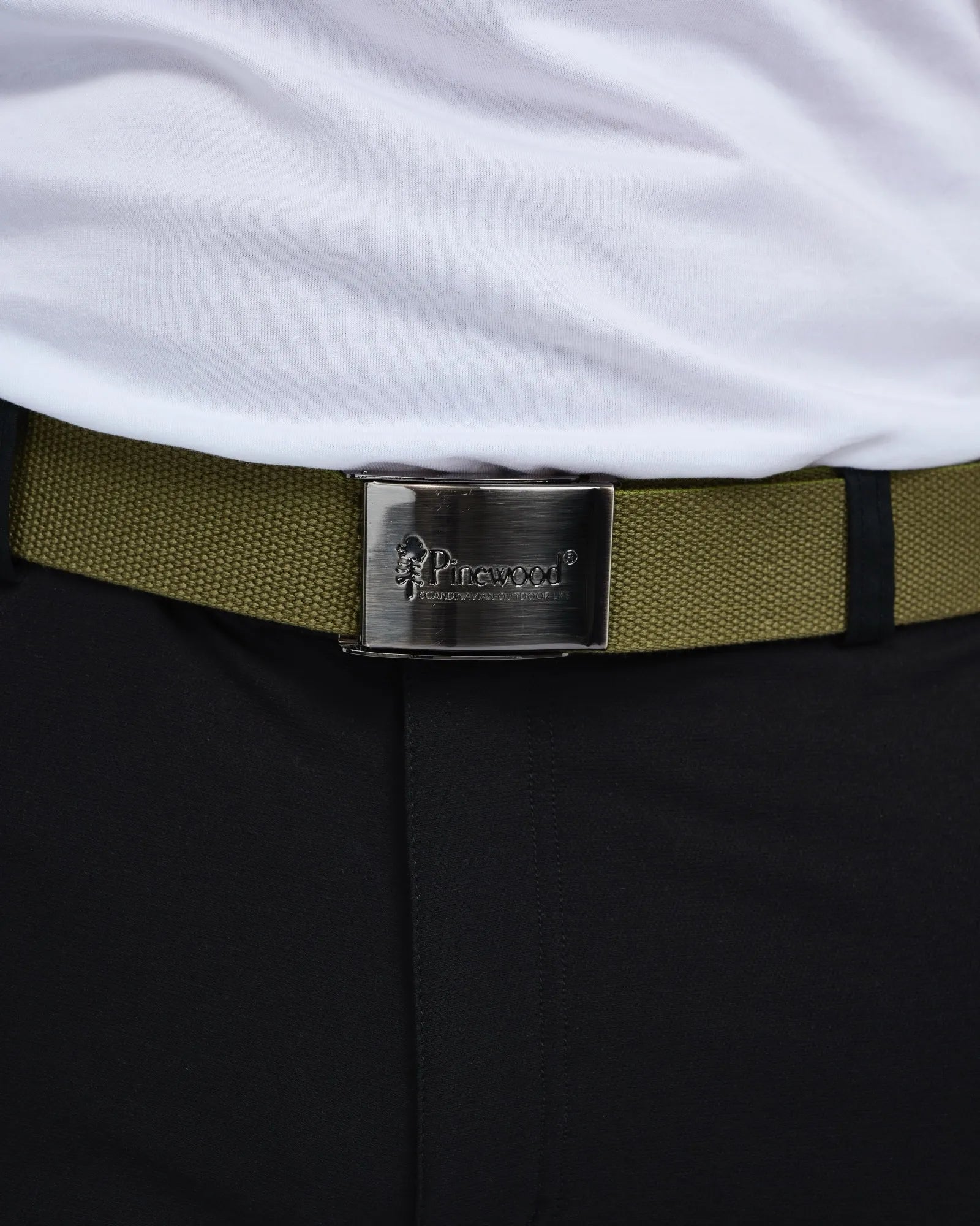 Pinewood® Canvas Belt – Olive (107) – 9199