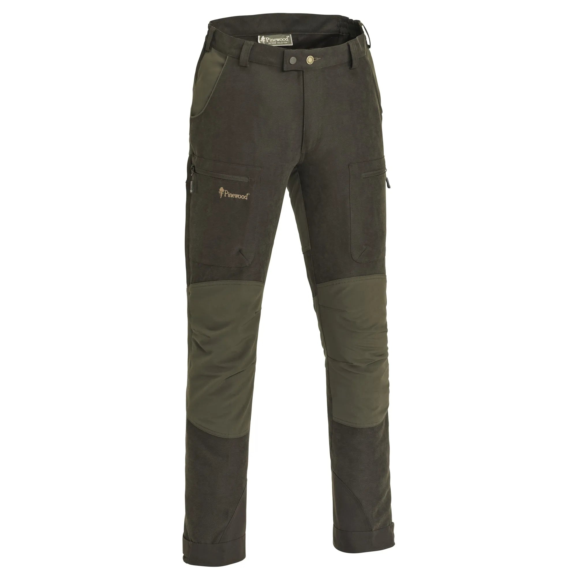 Pinewood® Caribou Hunt Trousers K's – Suede Brown/D.Olive (244) – 6885