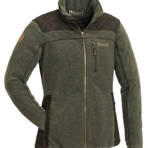 Pinewood® Diana Exclusive Fleece Jacket W's – Olive Mel/Suede Brown (702) – 3067