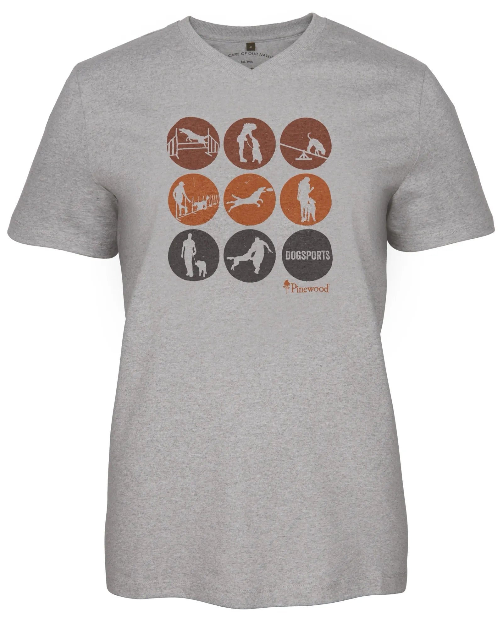 Pinewood® Dog Sports T-shirt W's – L.Grey Mel Activity (468) – 3439