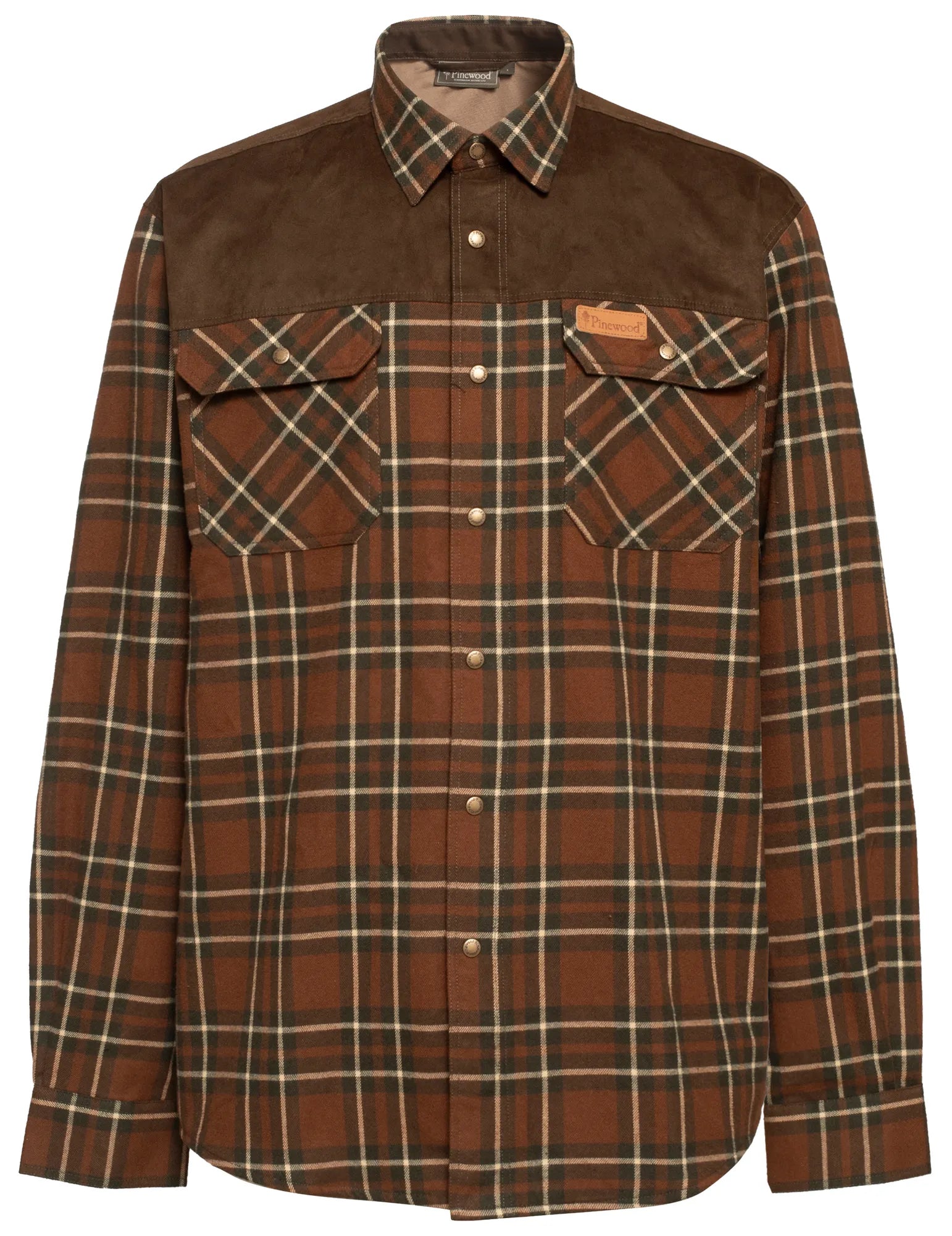 Pinewood® Douglas Shirt M's – Nougat/Beige (274) – 9436