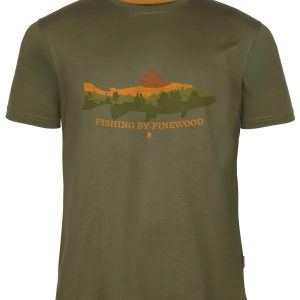 Pinewood® Fish T-shirt M's – Green (100) – 5465