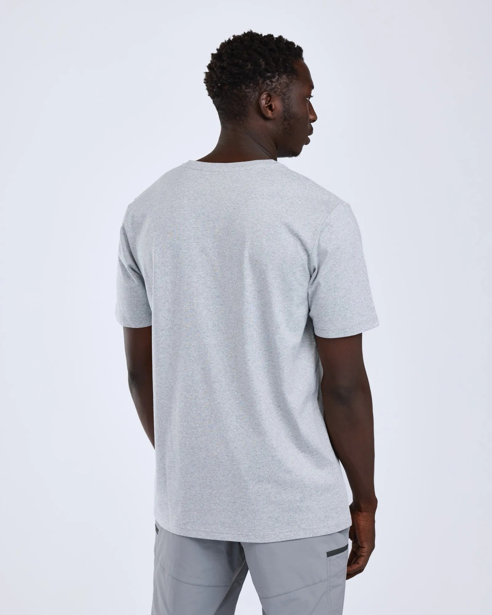 Pinewood® Fishing T-shirt M's – L.Grey Mel Pike (471) – 5475