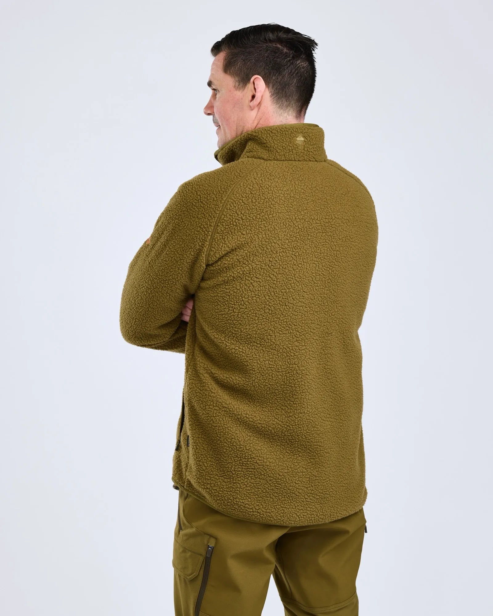 Pinewood® Forest Pile Fleece Jacket M's – Olive Green (770) – 5369