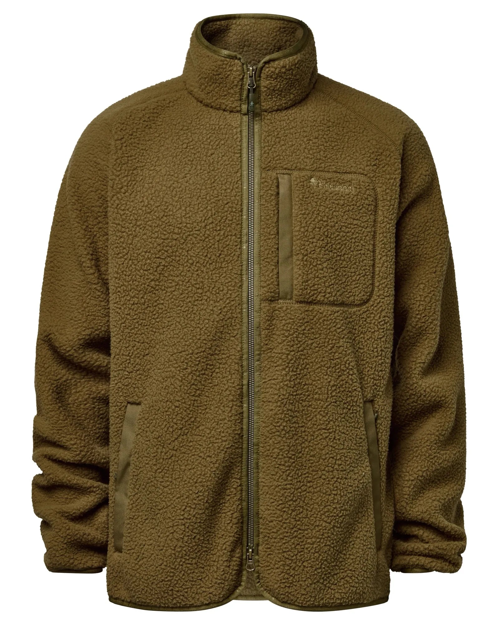 Pinewood® Forest Pile Fleece Jacket M's – Olive Green (770) – 5369