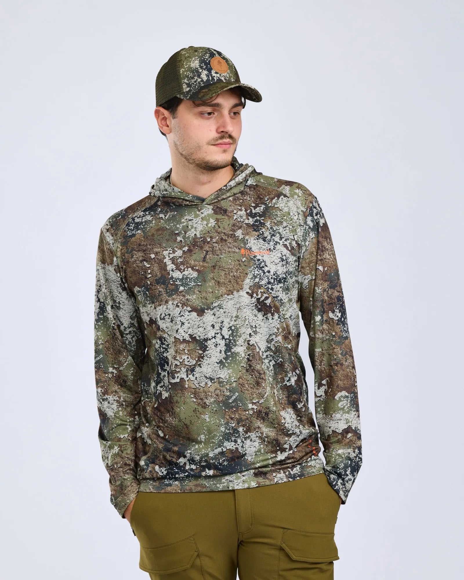 Pinewood® Furudal Camou InsectSafe Hoodie M's – Strata (969) – 5348