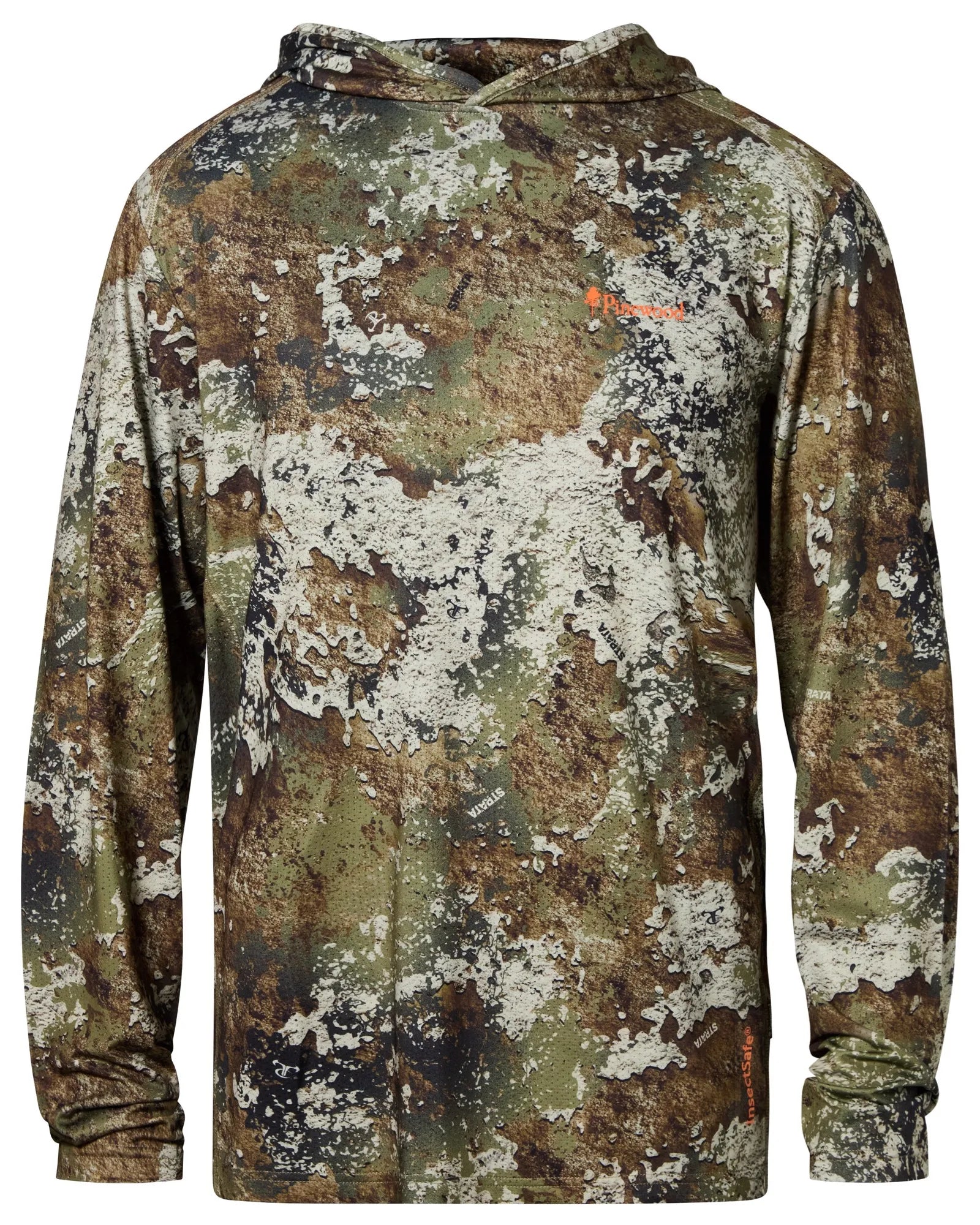 Pinewood® Furudal Camou InsectSafe Hoodie M's – Strata (969) – 5348