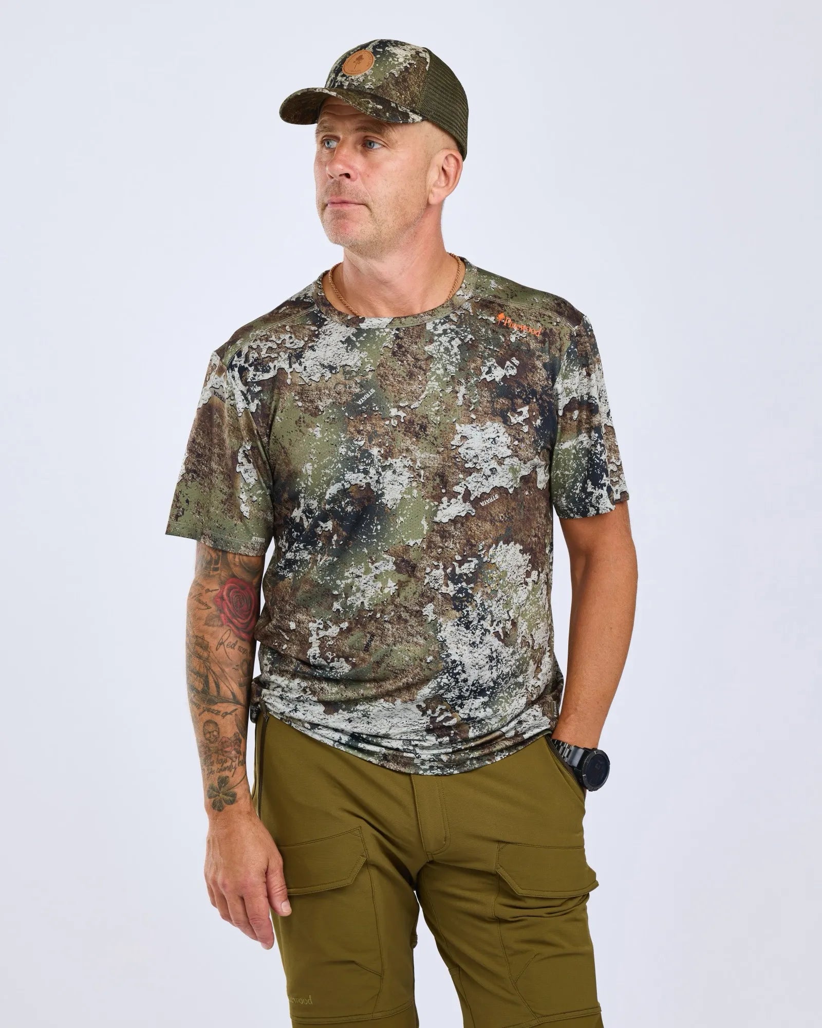 Pinewood® Furudal Camou T-shirt M's – Strata (969) – 5562