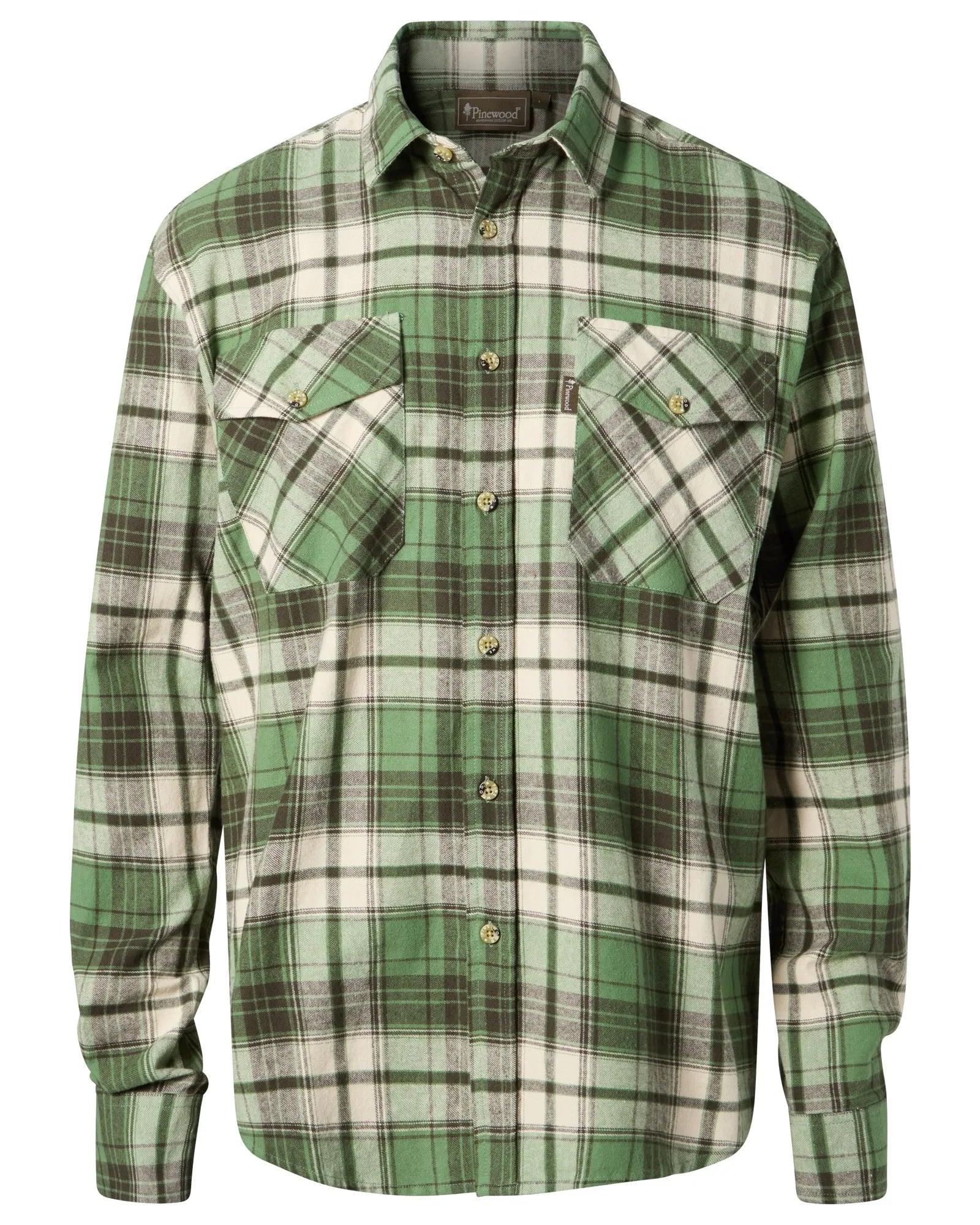 Pinewood® Härjedalen Shirt M's – Sage Green/MossGr (782) – 9026