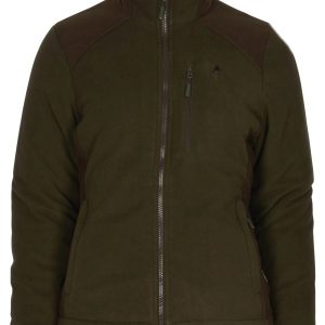 Pinewood® Harriette Padded Fleece Jacket W´s – Green/Suedebrown (724) – 3064