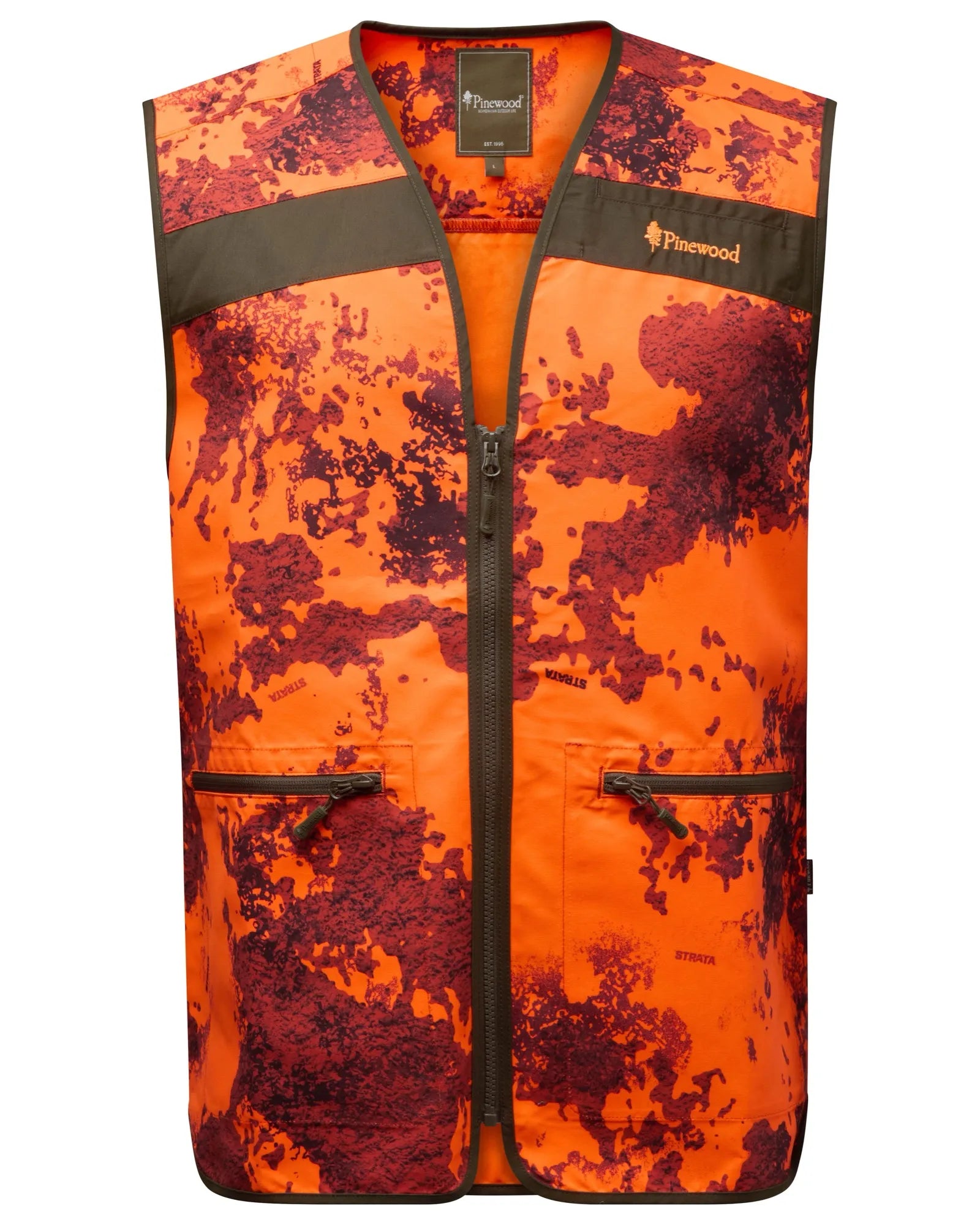 Pinewood® Hunters Camou Vest – Strata Blaze (986) – 5621