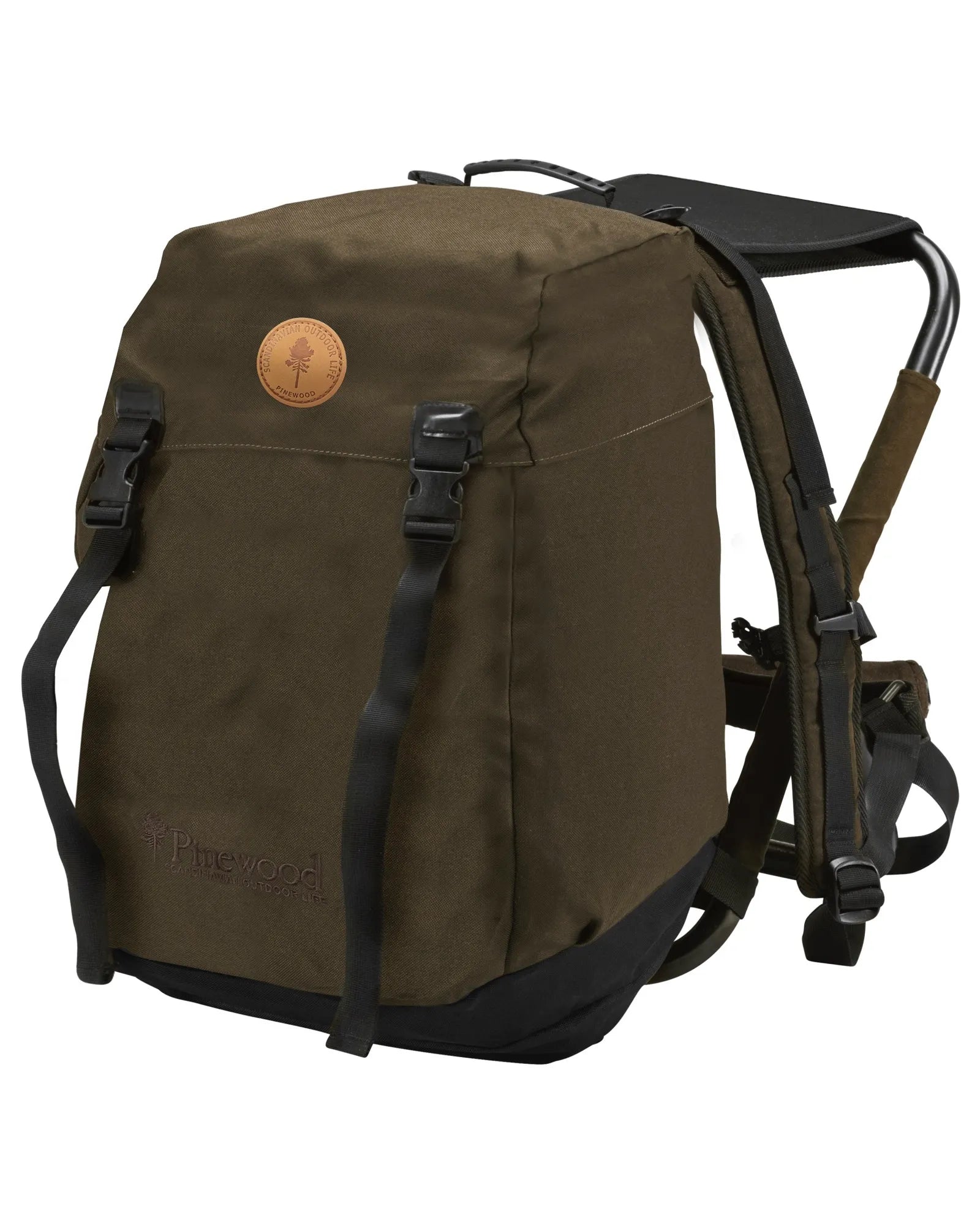 Pinewood® Hunting Chair Backpack K's – Suede Brown (241) – 1919