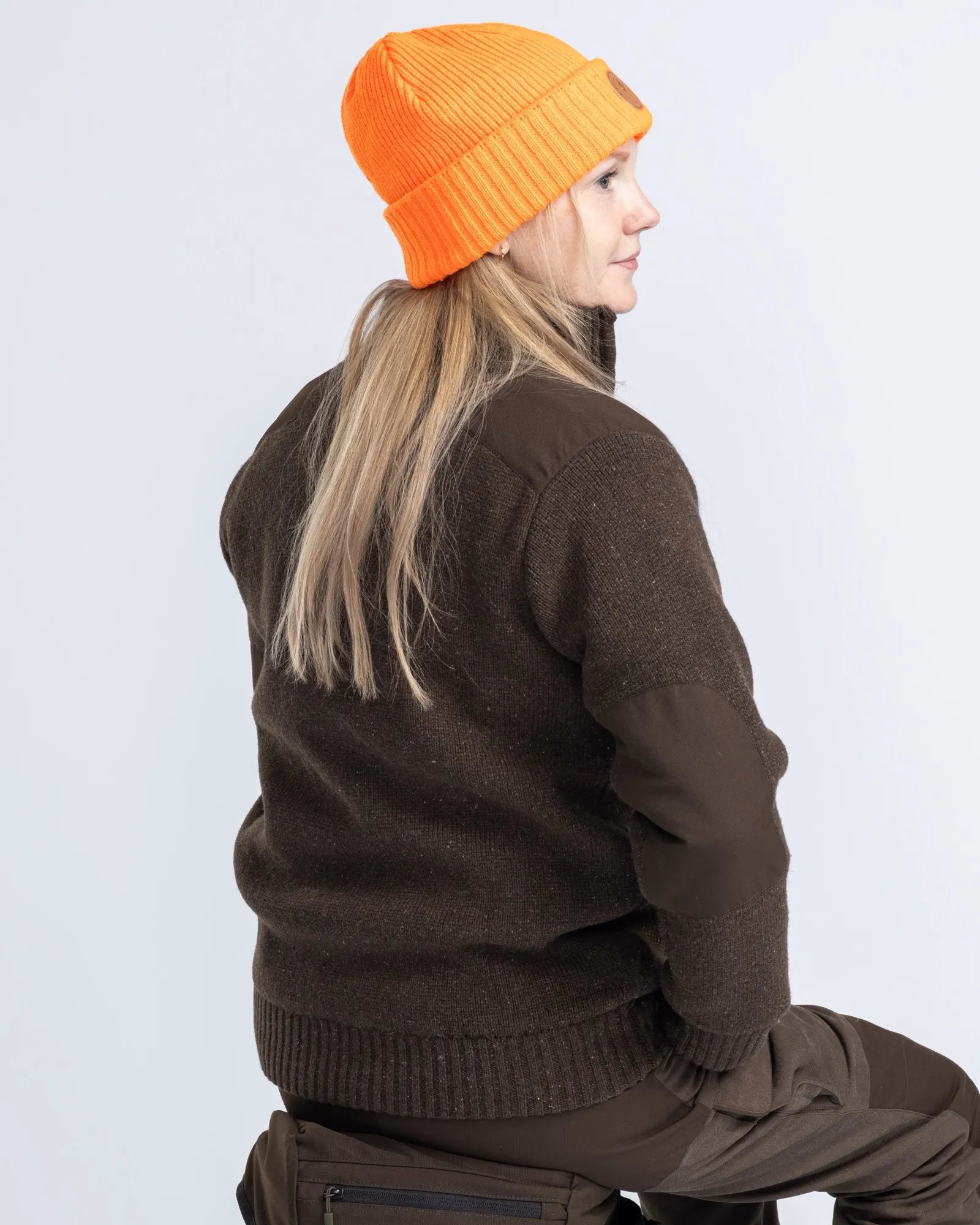 Pinewood® Hurricane Full Zip Sweater W´s – D.Brown Mel (235) – 3479
