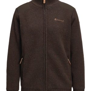 Pinewood® Hurricane Full Zip Sweater W´s – D.Brown Mel (235) – 3479