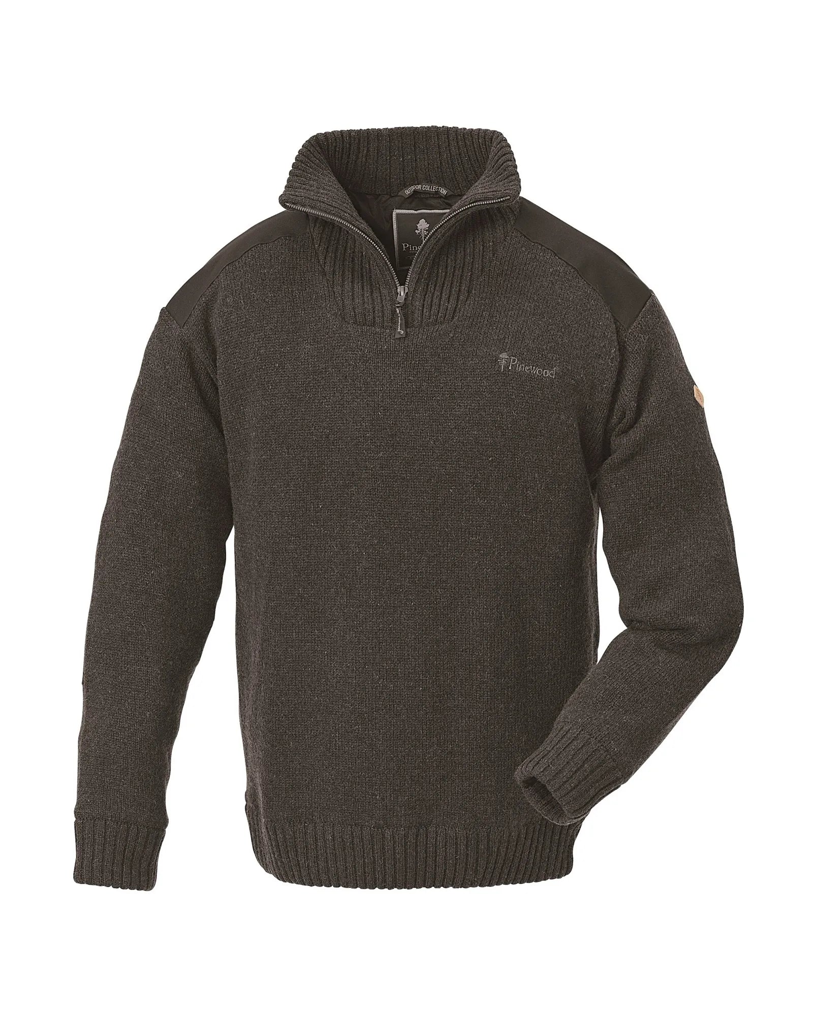 Pinewood® Hurricane Sweater M's – Brown Mel (207) – 9648