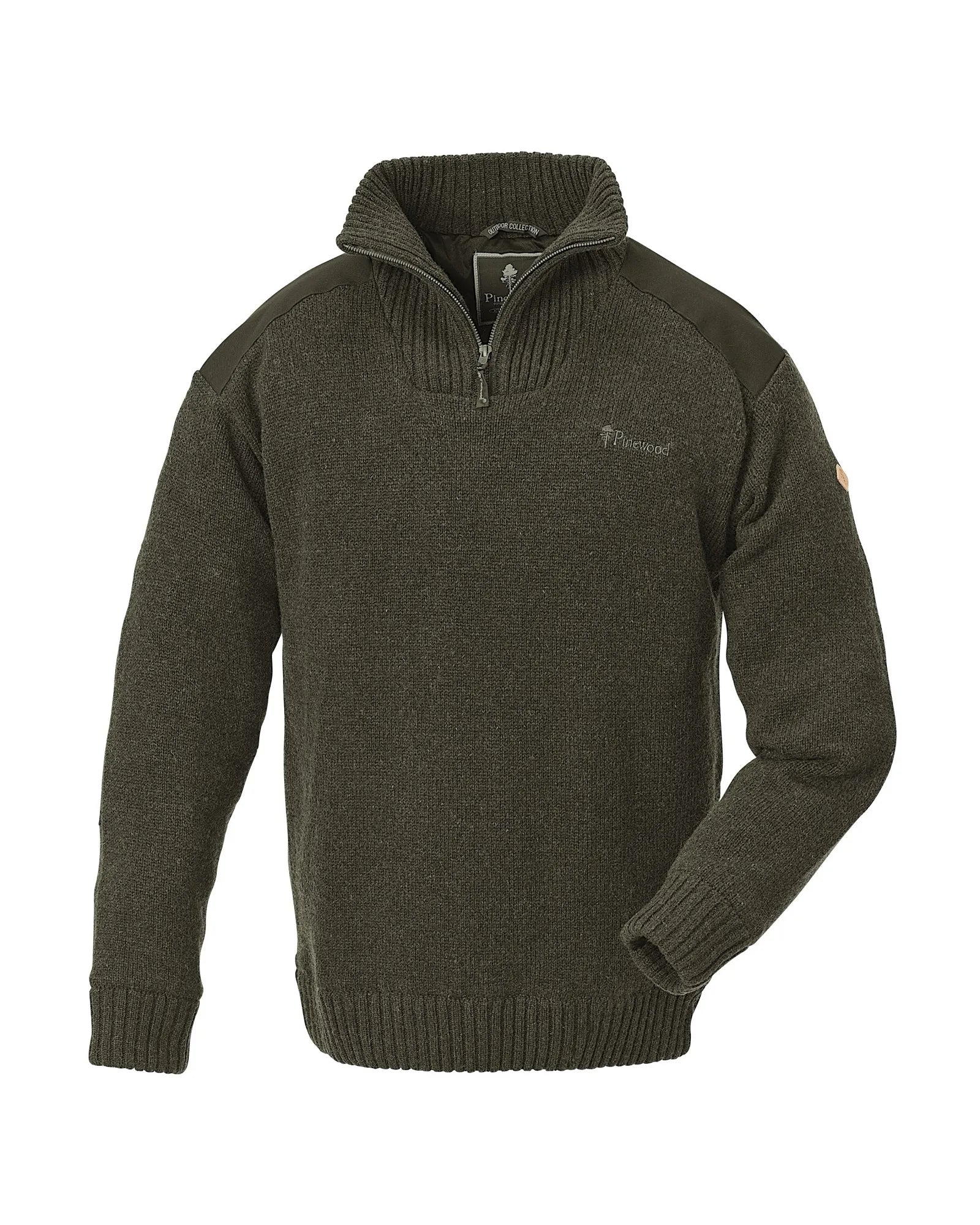 Pinewood® Hurricane Sweater M's – D.Green Mel (142) – 9648
