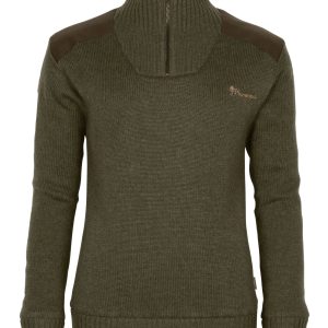 Pinewood® Hurricane Sweater W's – D.Green Mel (142) – 9349