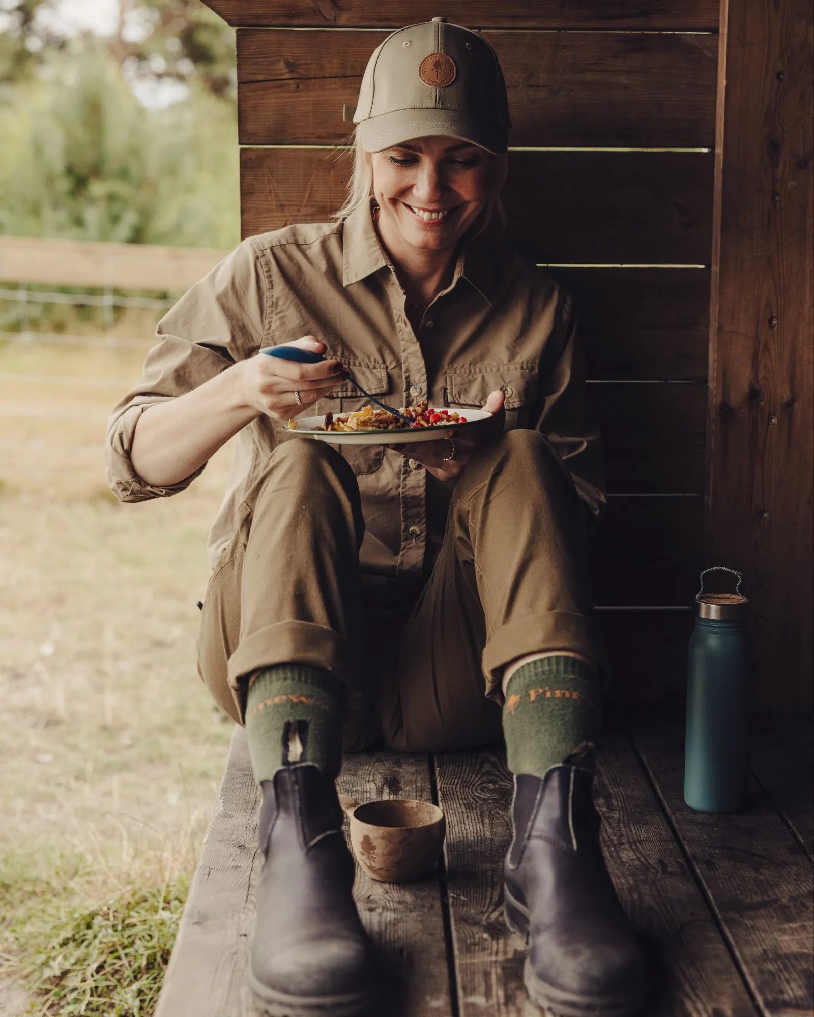 Pinewood® InsectSafe Cotton Socks - Long – Olive (107) – 1155