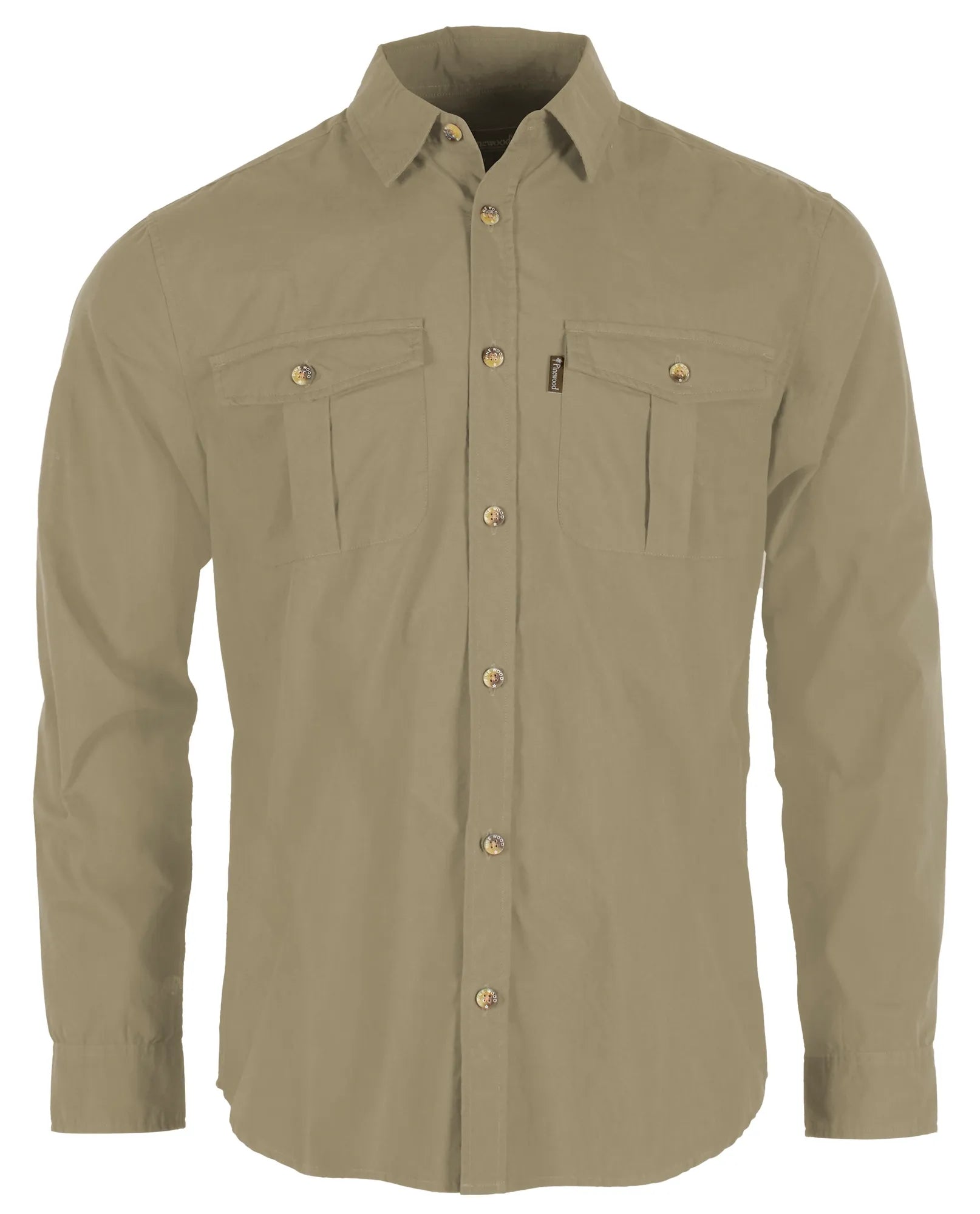 Pinewood® InsectSafe Poplin L/S Shirt M's – Sandstone (231) – 5228
