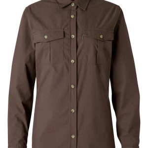 Pinewood® InsectSafe Poplin L/S Shirt W's – D.Olive (128) – 3228
