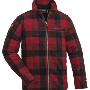 Pinewood® Kids Fleece Shirt Kanada – Red/Black (518) – 6069
