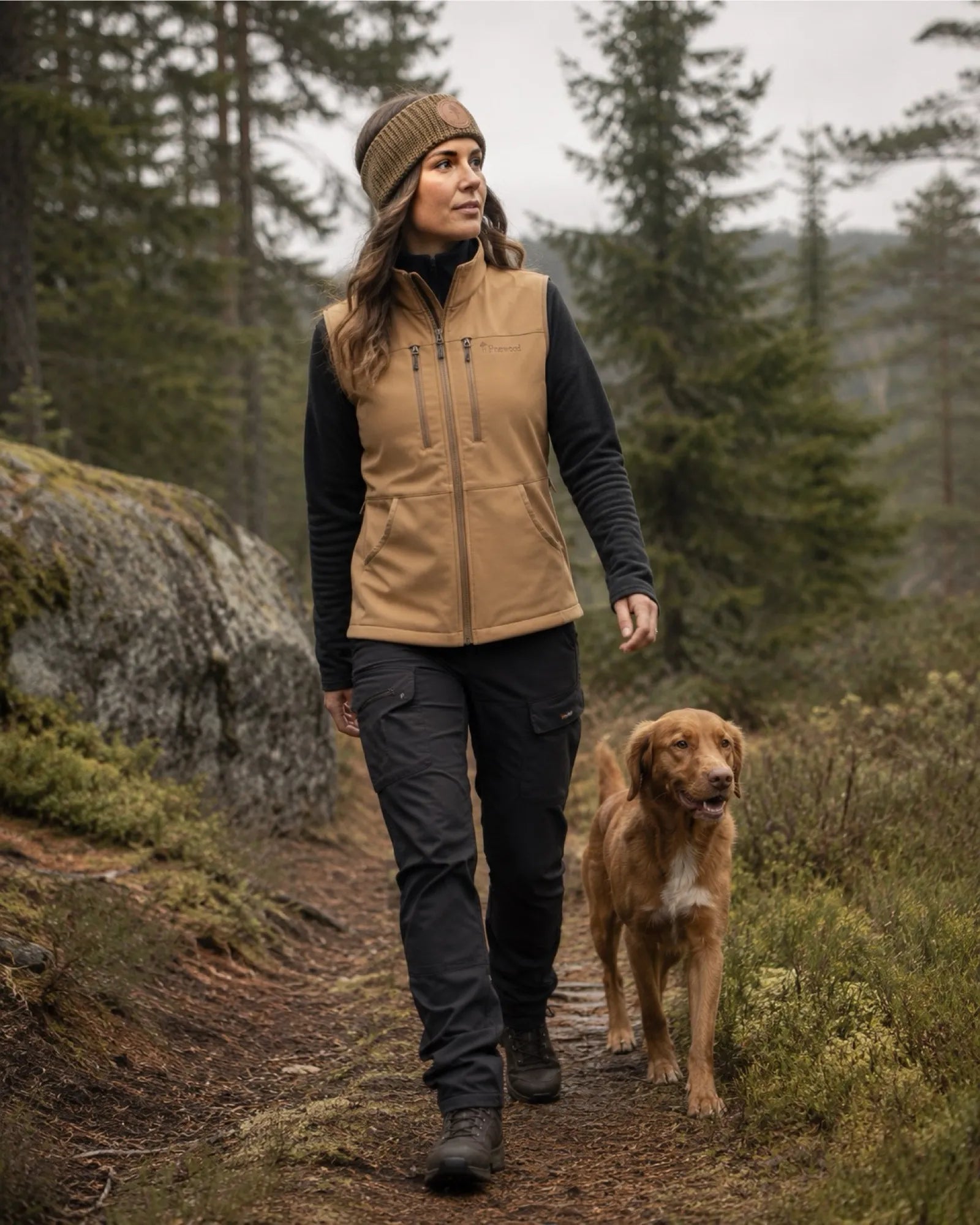 Pinewood® Knitted Headband – D.Sandstone (277) – 1191