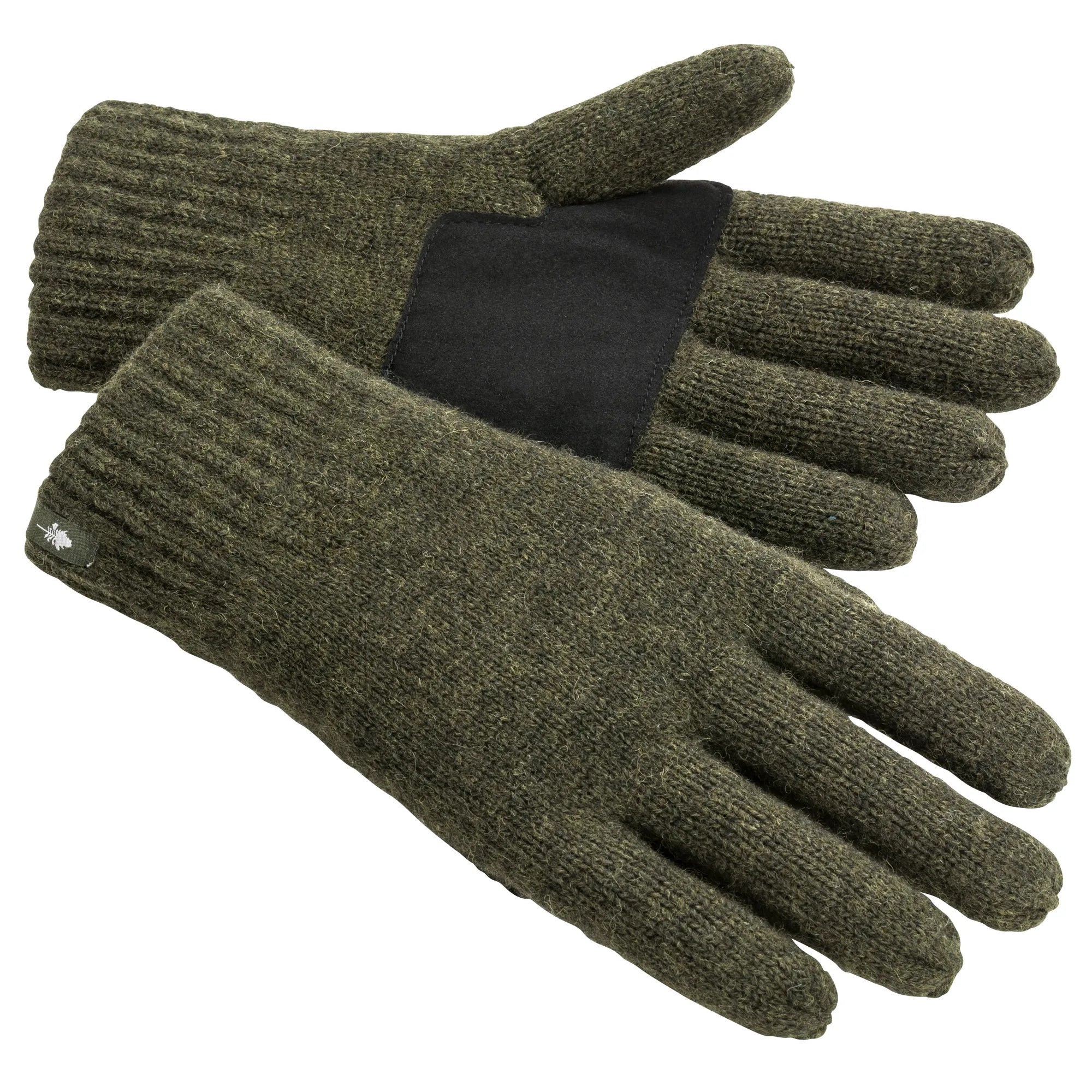 Pinewood® Knitted Wool 5-Finger Glove – Mossgreen Mel (194) – 1122