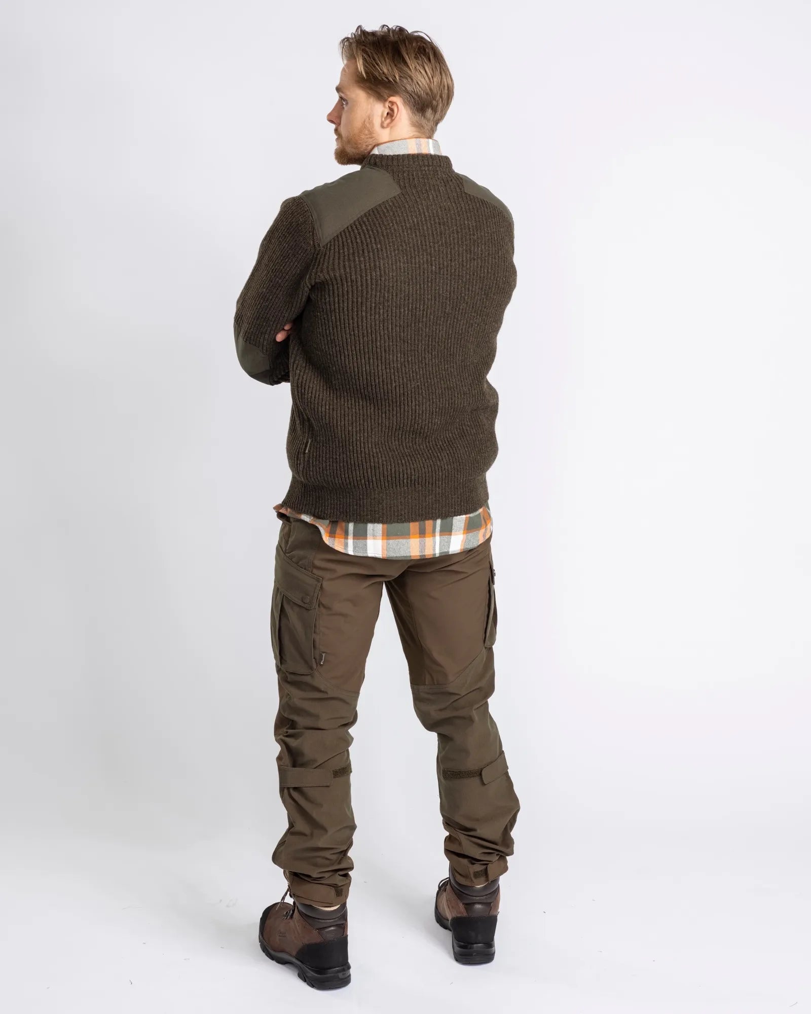 Pinewood® Lappland Rough Sweater M's – Mossgreen Mel (194) – 5486