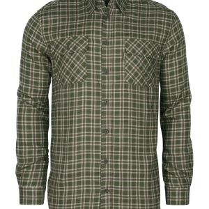 Pinewood® Lappland Wool Shirt M´s – Mossgreen/L.Khaki (764) – 5433