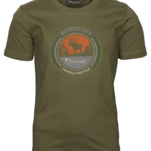 Pinewood® Moose T-shirt K's – H.Olive (713) – 6466