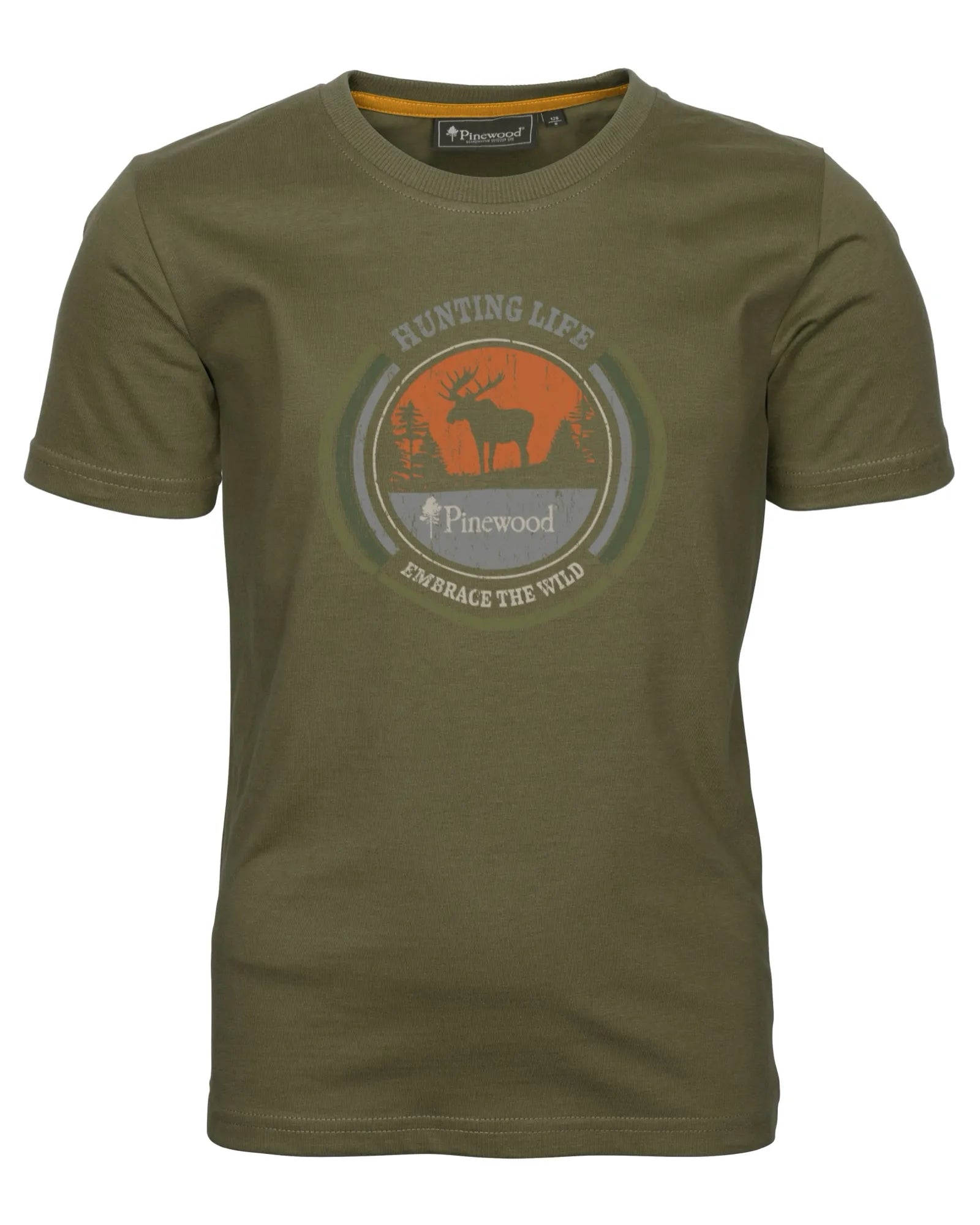 Pinewood® Moose T-shirt K's – H.Olive (713) – 6466