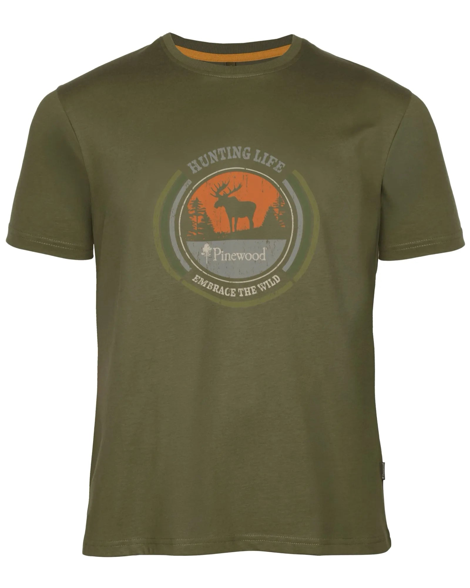 Pinewood® Moose T-shirt M's – H.Olive (713) – 5466