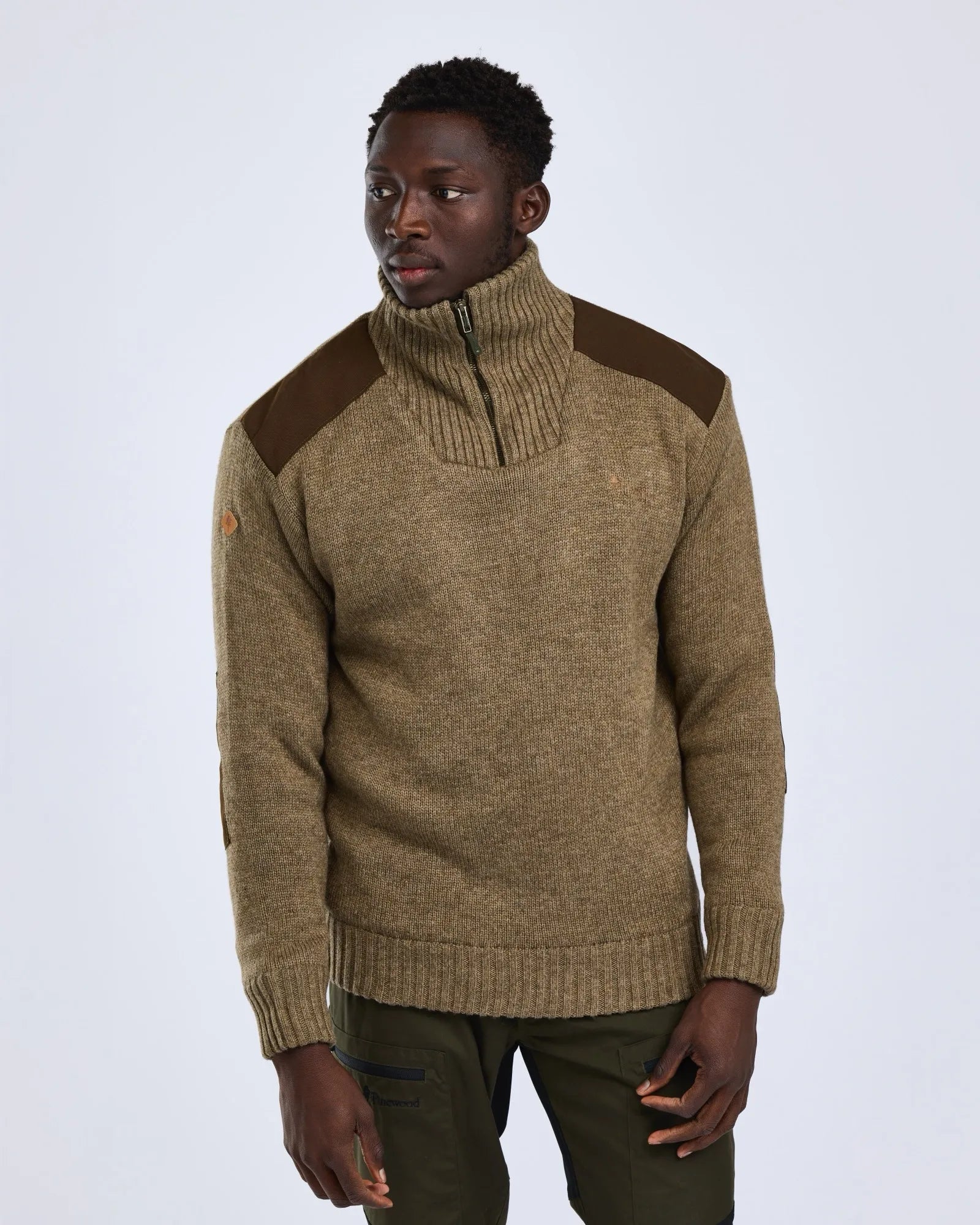 Pinewood® New Stormy Sweater M's – Brown Mel (207) – 9547