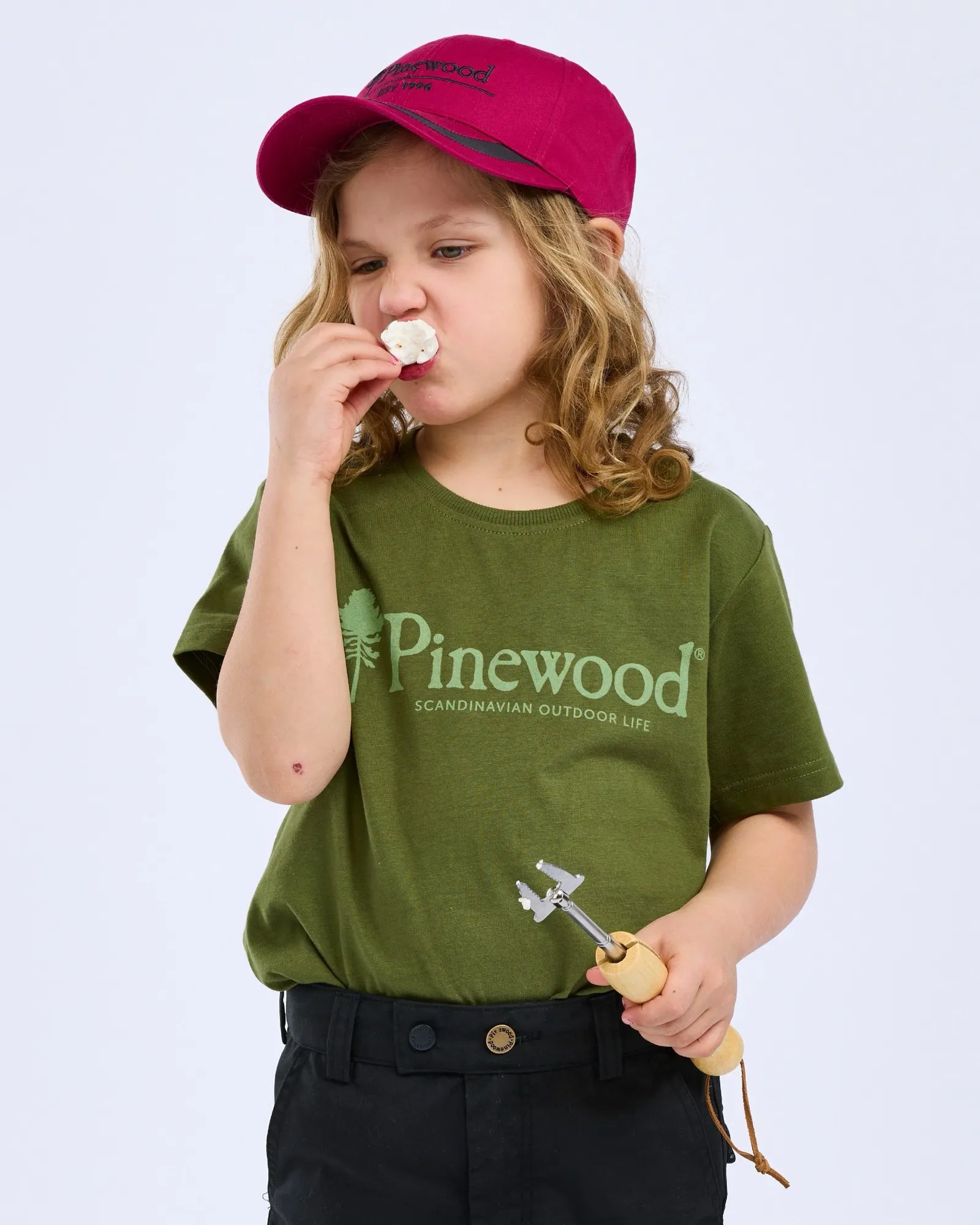 Pinewood® Outdoor Life T-shirt K's – Pine Green (759) – 6445