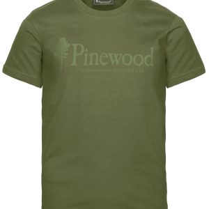 Pinewood® Outdoor Life T-shirt K's – Pine Green (759) – 6445