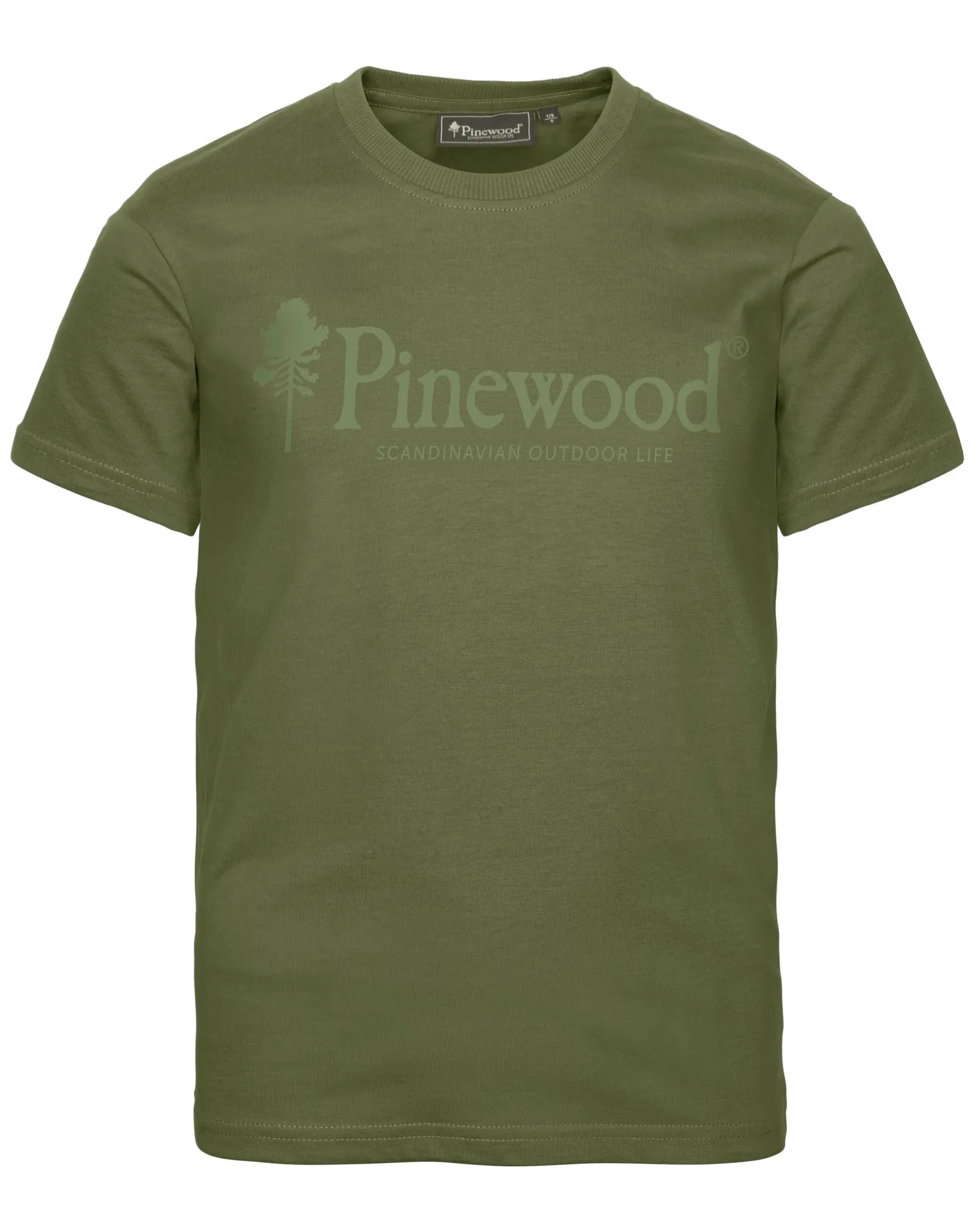 Pinewood® Outdoor Life T-shirt K's – Pine Green (759) – 6445