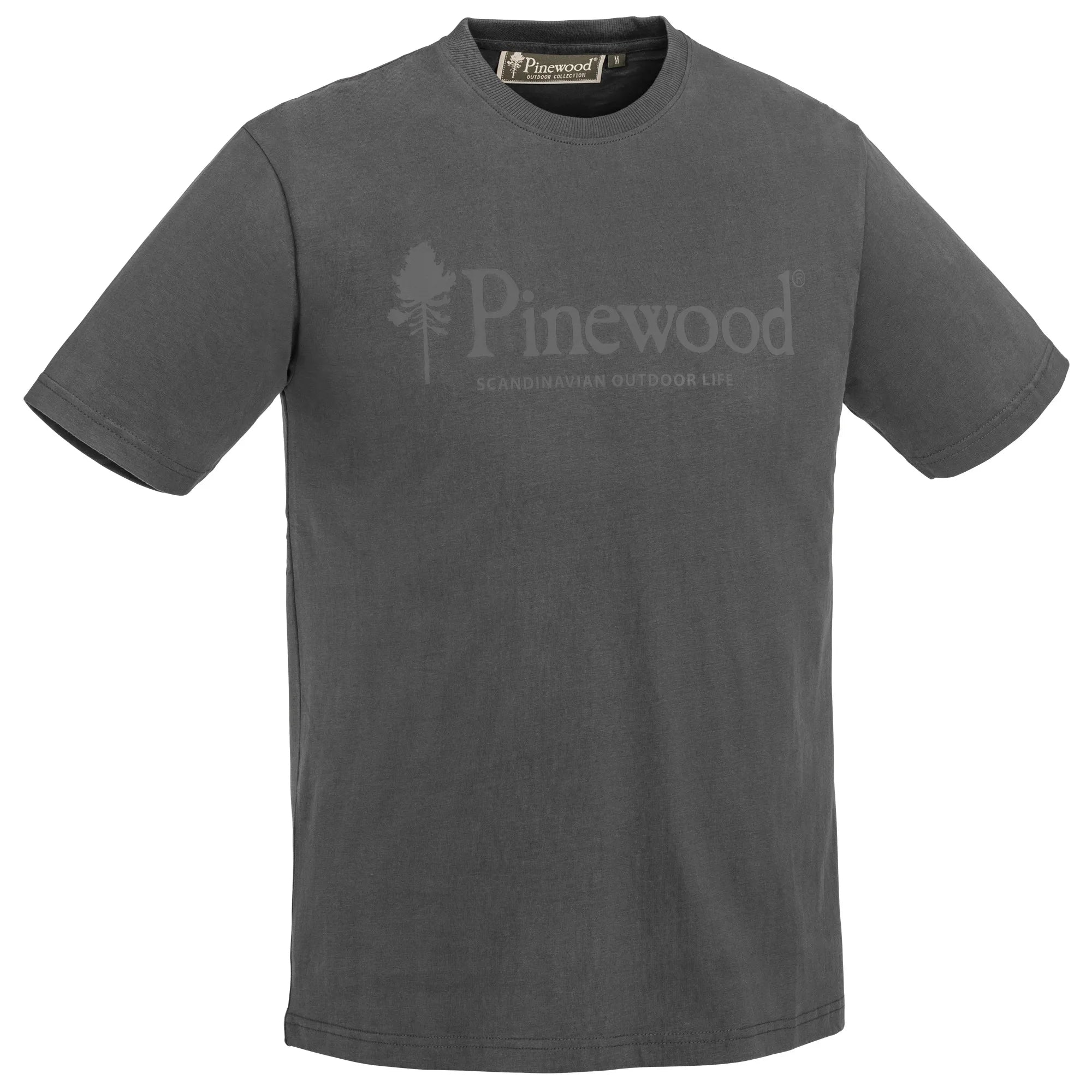 Pinewood® Outdoor Life T-shirt M's – D.Anthracite (443) – 5445