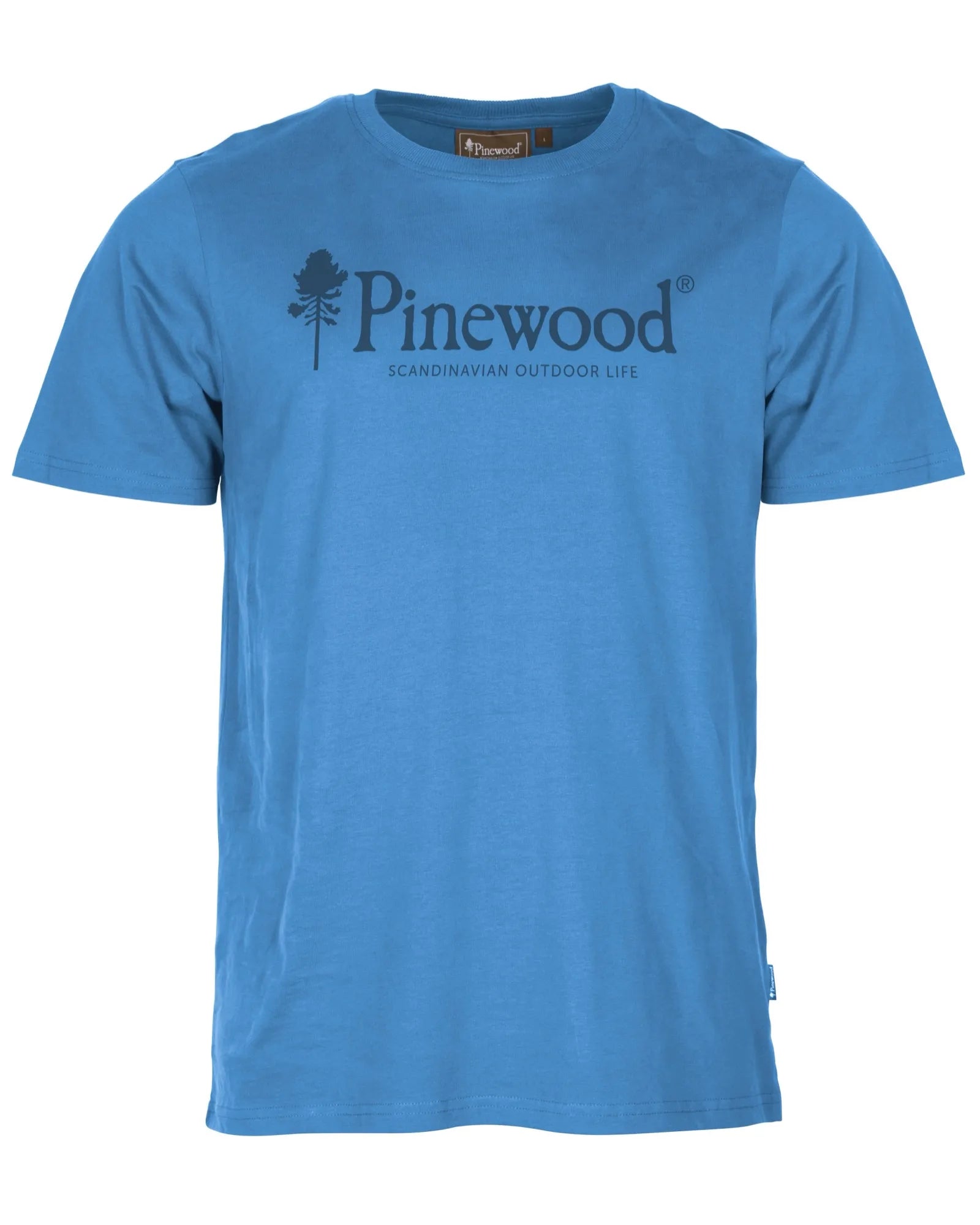 Pinewood® Outdoor Life T-shirt M's – L.Galaxy Blue (393) – 5445