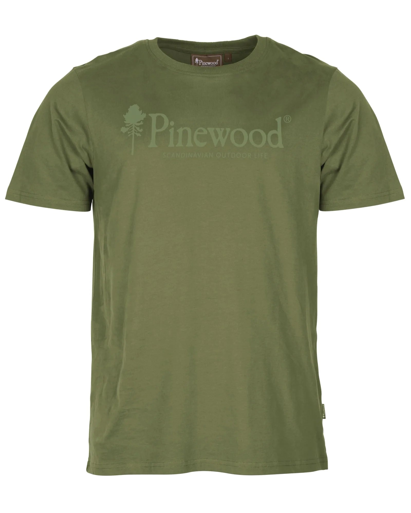 Pinewood® Outdoor Life T-shirt M's – Pine Green (759) – 5445