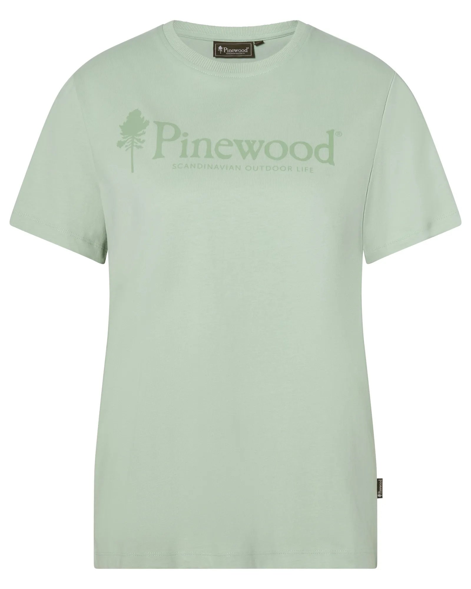 Pinewood® Outdoor Life T-shirt W's – Frosty Green (774) – 3445