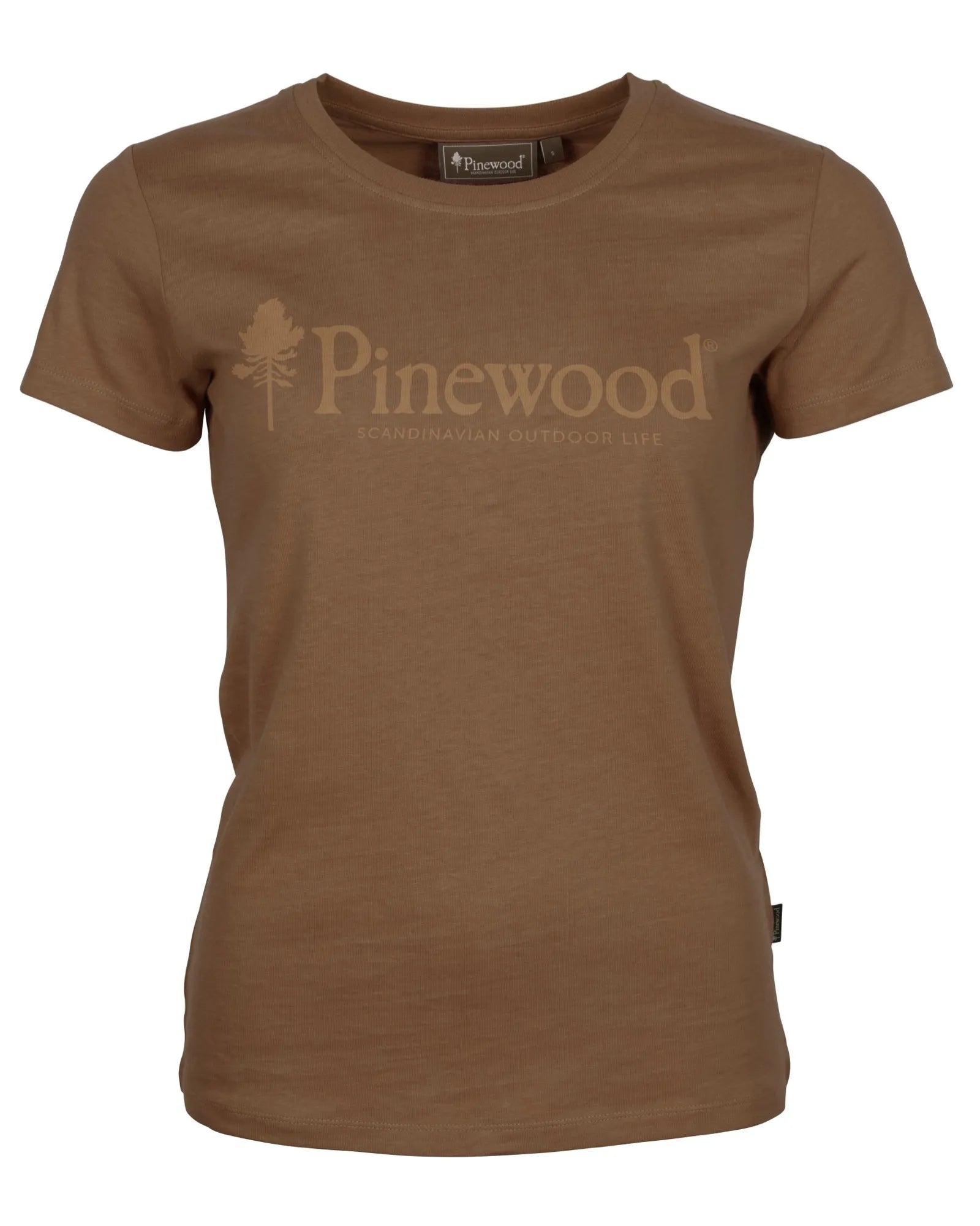 Pinewood® Outdoor Life T-shirt W's – Nougat (213) – 3445