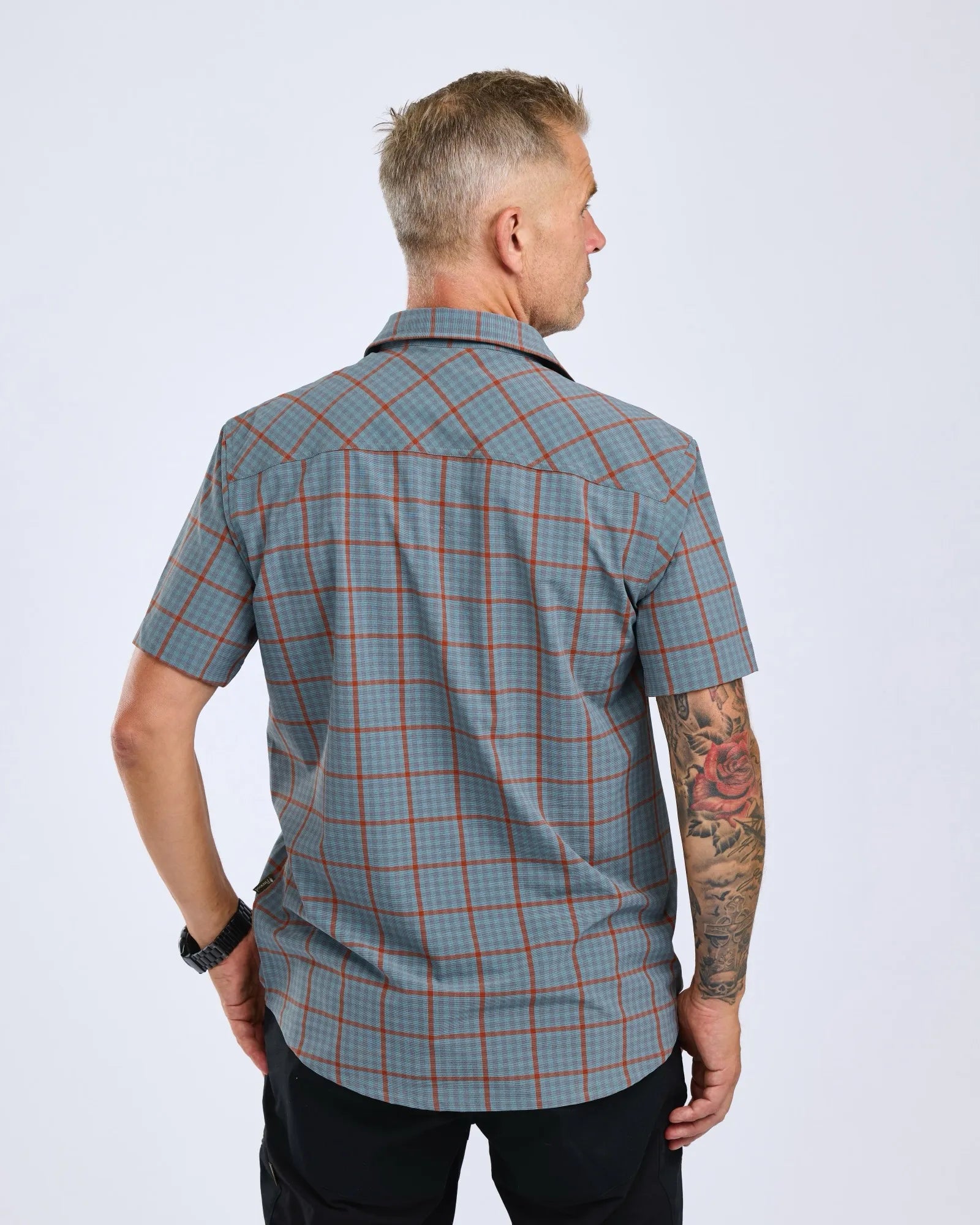 Pinewood® Outdoor S/S Shirt M's – Aqua Grey (467) – 5120