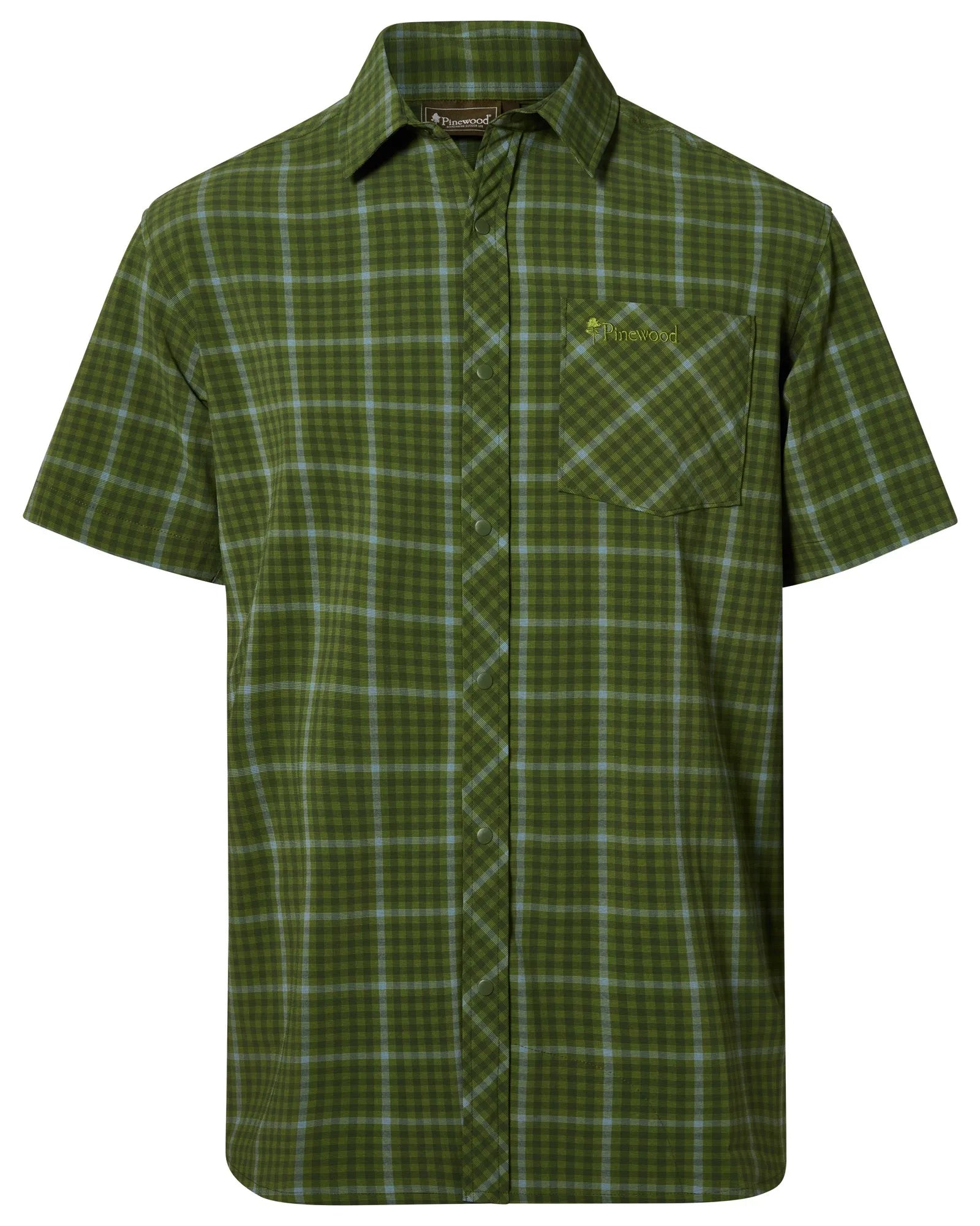 Pinewood® Outdoor S/S Shirt M's – Pine Green (759) – 5120