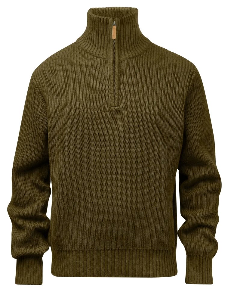 Pinewood® Philip Knitted Sweater M's – Olive Green (770) – 5368