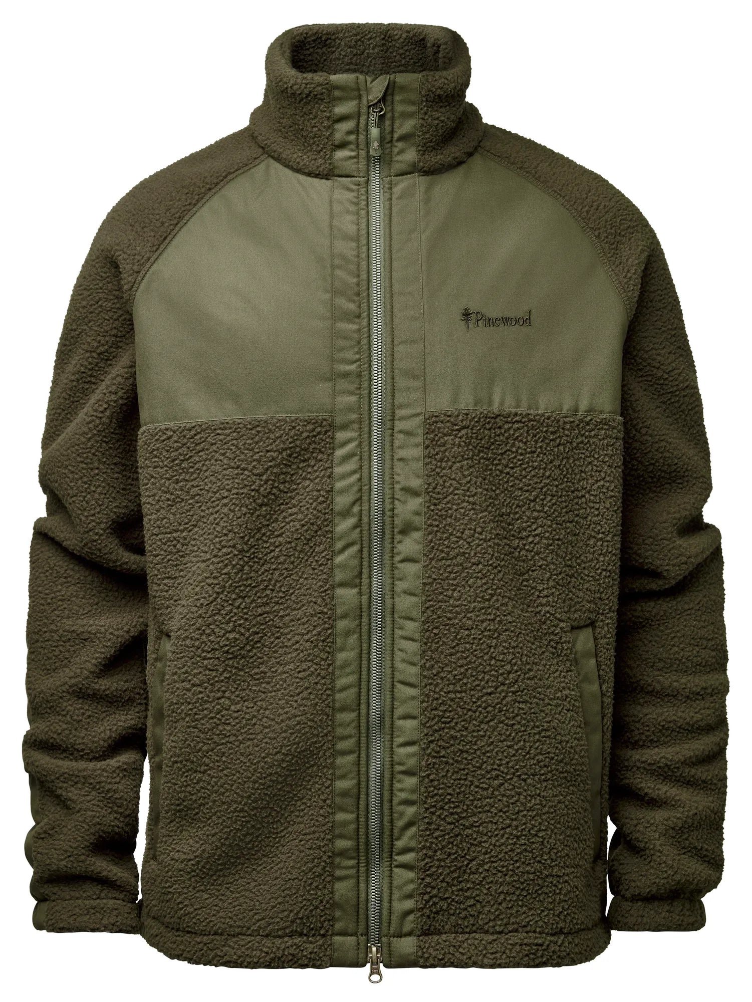 Pinewood® Pile Fleece Jacket M's – Moss Green (135) – 5366