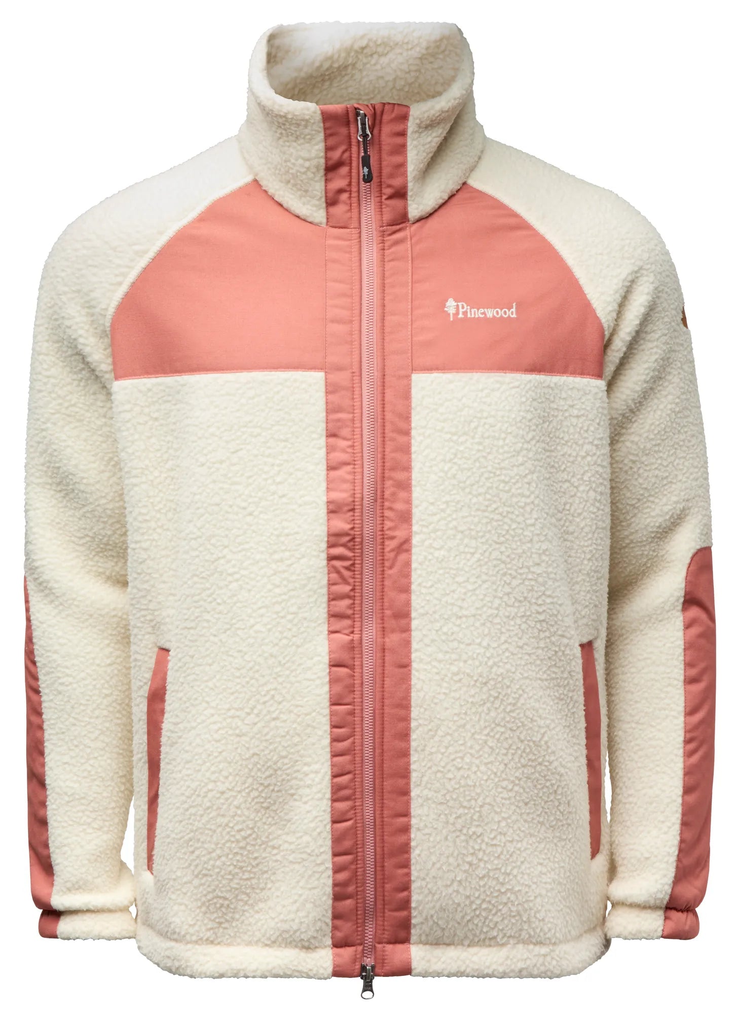 Pinewood® Pile Fleece Jacket W's – CremeWhite/BrickPink (621) – 3366