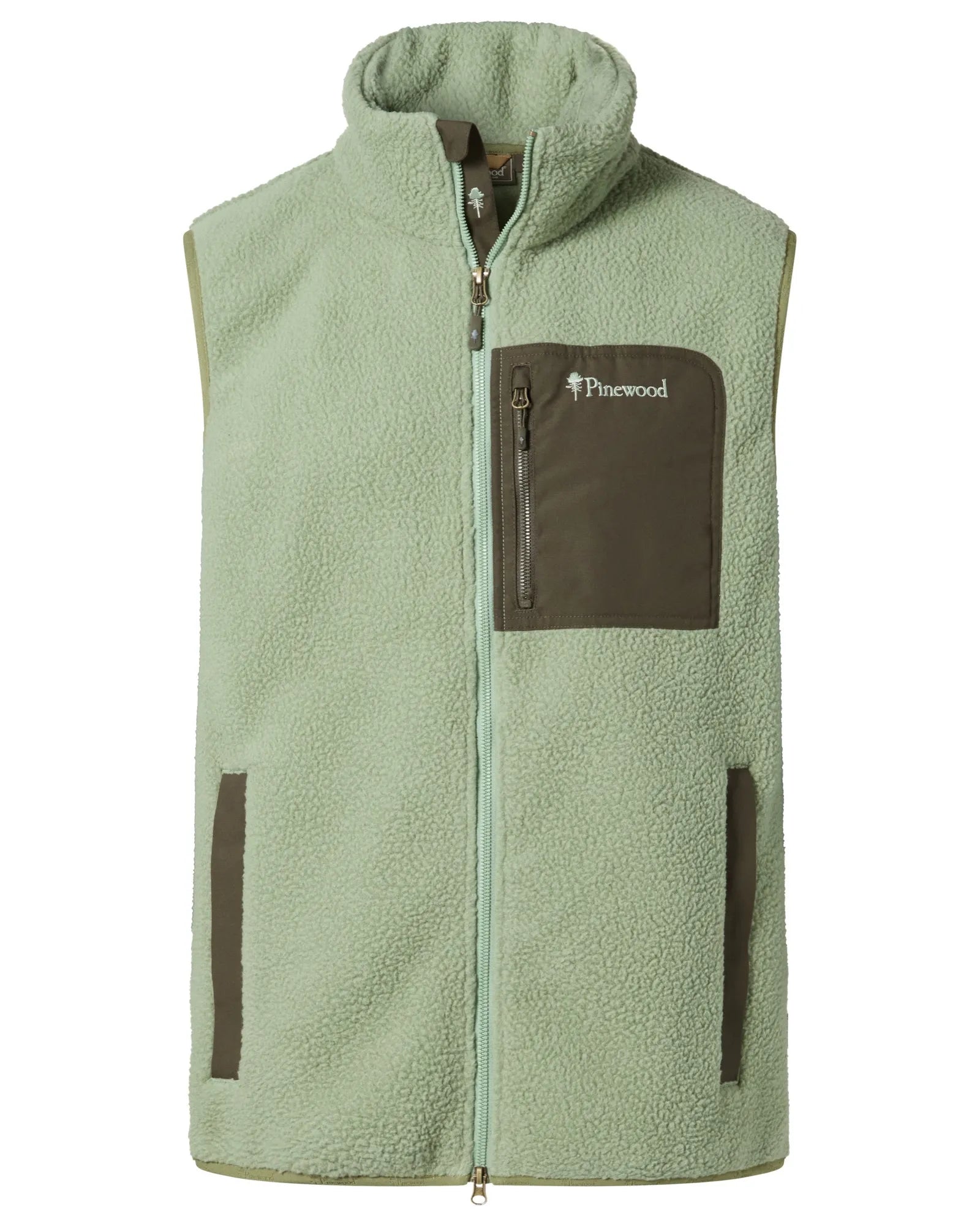 Pinewood® Pile Fleece Vest M's – Sage Green/MossGr (782) – 5266