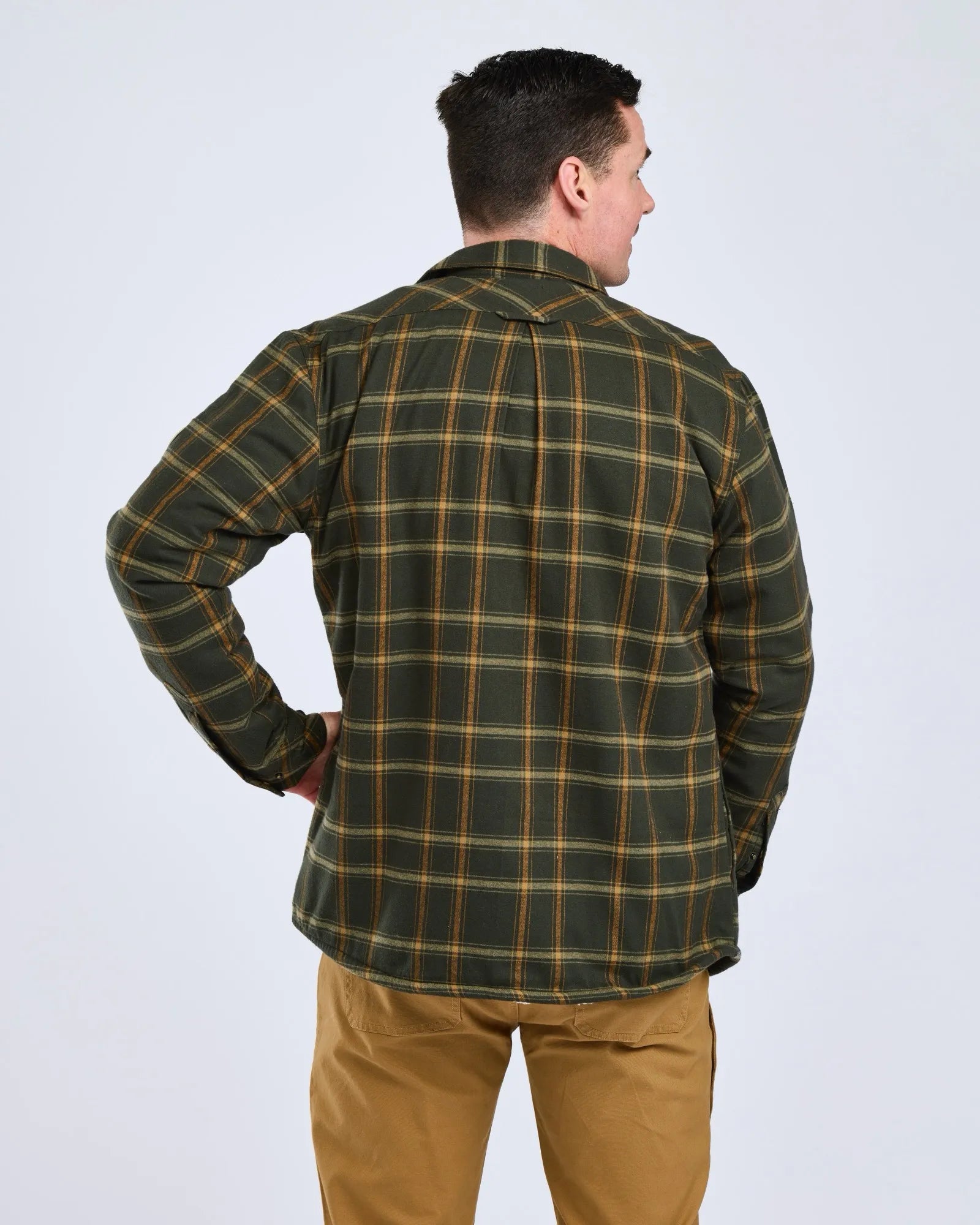 Pinewood® Pile Overshirt – D.Green/Bronze (741) – 5367