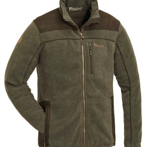 Pinewood® Prestwick Exclusive Fleece Jacket M's – Olive Mel/Suede Brown (702) – 5067