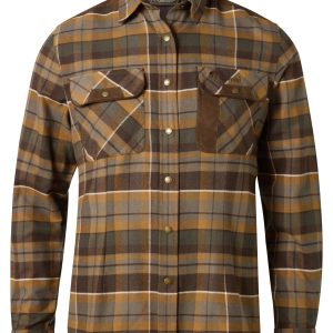 Pinewood® Prestwick Exclusive Shirt W's – D.Brown/D.Sandstone (280) – 3428